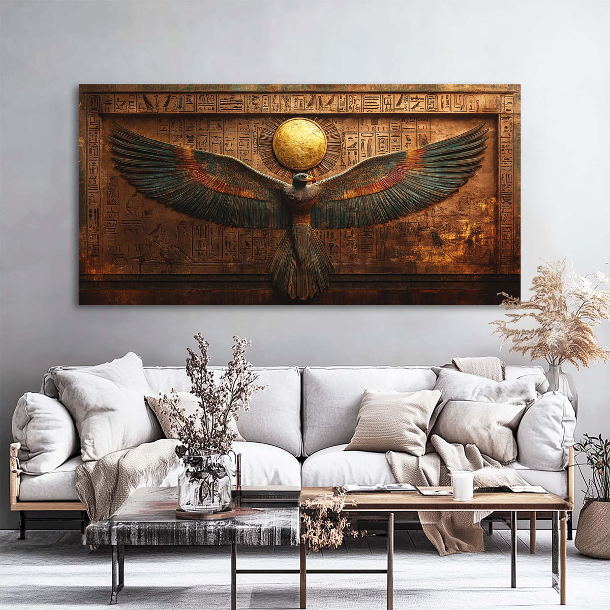 Navy Blue Religious Wall Art for Living Room Canvas Painting Prints Art Deco Artwork Office Bedroom Decor