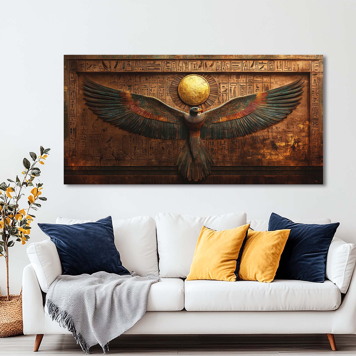 Navy Blue Religious Wall Art for Living Room Canvas Painting Prints Art Deco Artwork Office Bedroom Decor