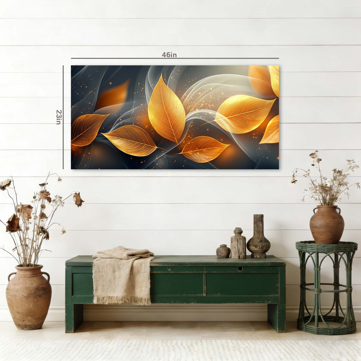 Gold Fantasy Abstract Canvas Wall Art for Living Room Prints Artwork Bedroom Office Decor