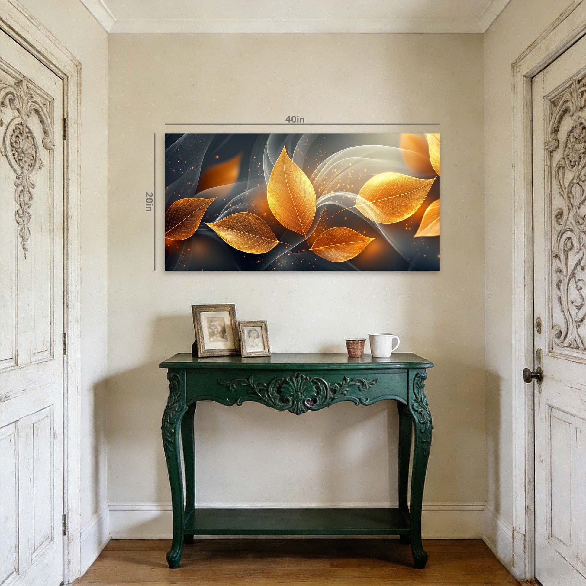 Gold Fantasy Abstract Canvas Wall Art for Living Room Prints Artwork Bedroom Office Decor