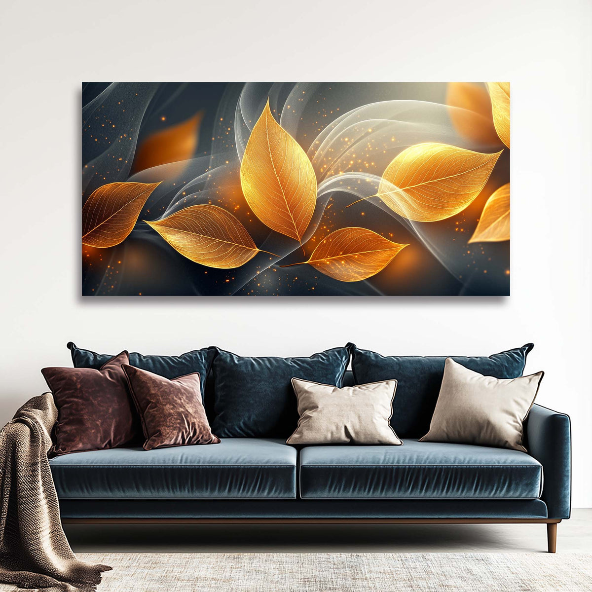 Gold Fantasy Abstract Canvas Wall Art for Living Room Prints Artwork Bedroom Office Decor