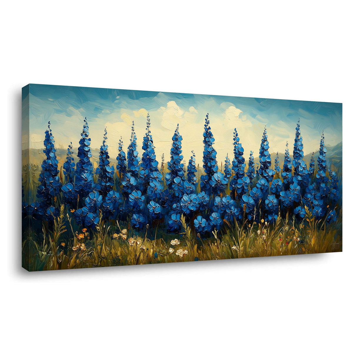 Yellow Floral Floral Canvas Wall Art for Living Room Prints Artwork Bedroom Office Decor
