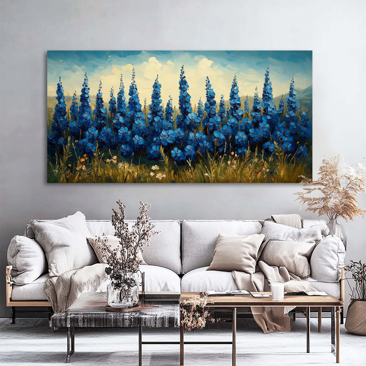 Yellow Floral Floral Canvas Wall Art for Living Room Prints Artwork Bedroom Office Decor