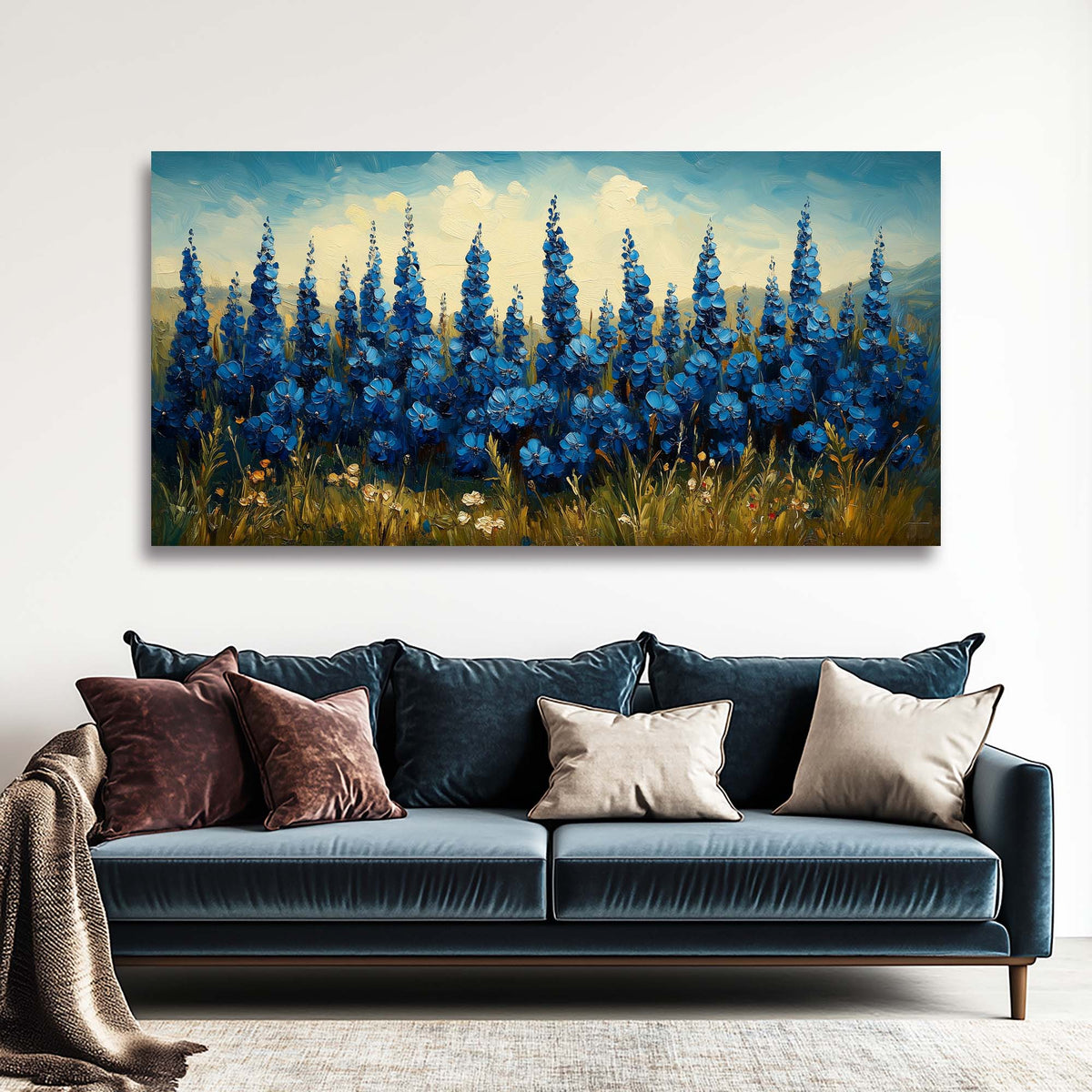 Yellow Floral Floral Canvas Wall Art for Living Room Prints Artwork Bedroom Office Decor