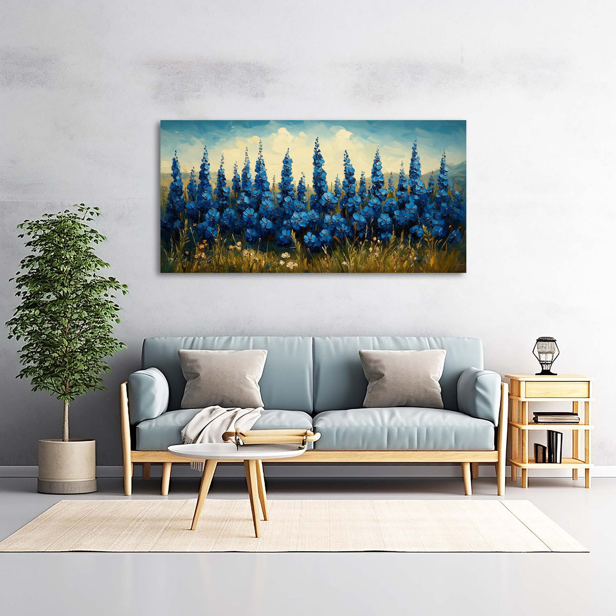 Yellow Floral Floral Canvas Wall Art for Living Room Prints Artwork Bedroom Office Decor