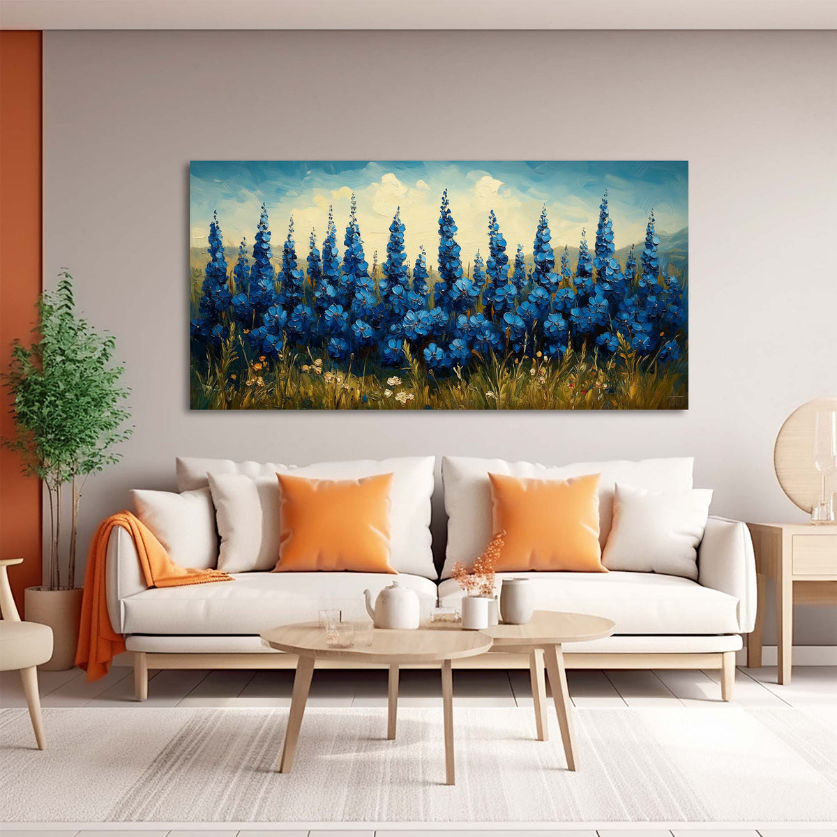 Yellow Floral Floral Canvas Wall Art for Living Room Prints Artwork Bedroom Office Decor