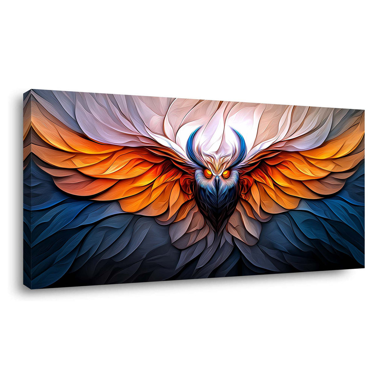Orange Fantasy Abstract Canvas Wall Art for Living Room Prints Artwork Bedroom Office Decor