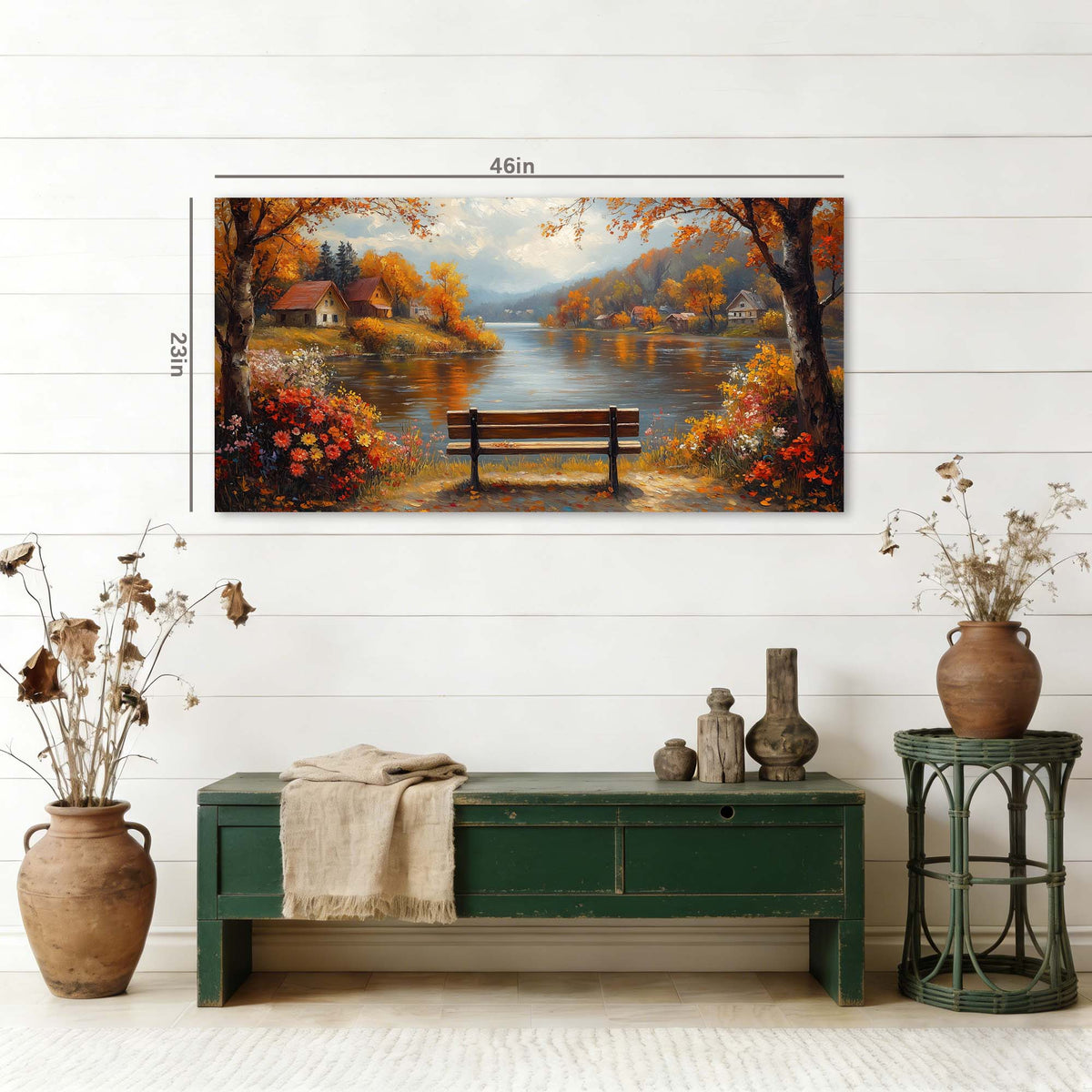 Navy Blue Floral Nature Wall Art Art Deco Painting Prints Canvas Artwork Living Room Family Bedroom Office Decor