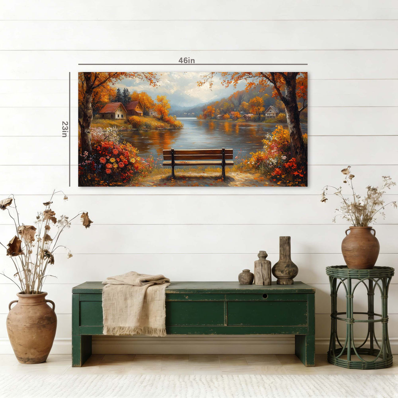Navy Blue Floral Nature Wall Art Art Deco Painting Prints Canvas Artwork Living Room Family Bedroom Office Decor