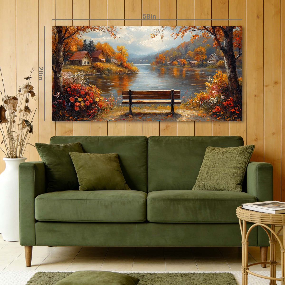 Navy Blue Floral Nature Wall Art Art Deco Painting Prints Canvas Artwork Living Room Family Bedroom Office Decor