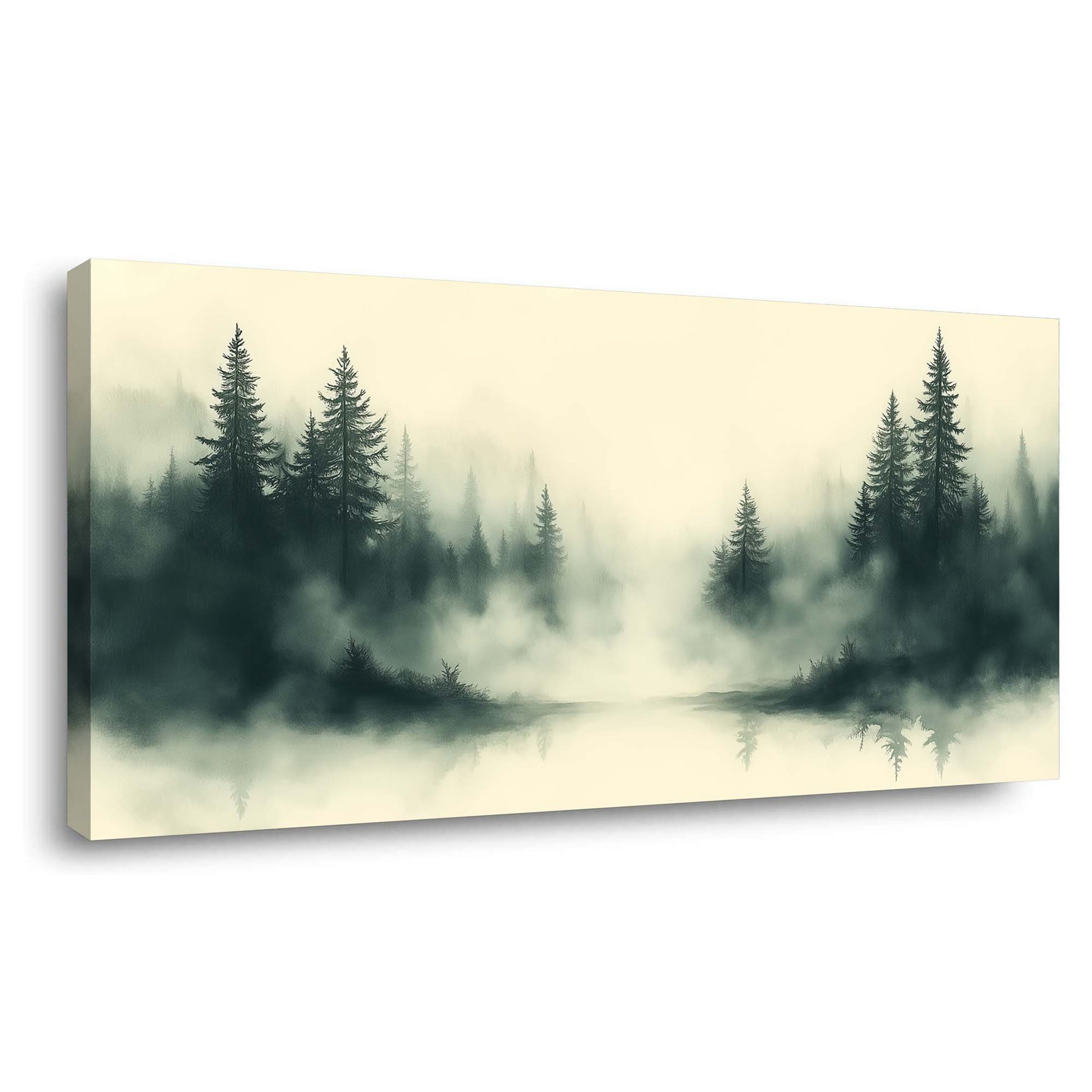 Navy Blue Nature Wall Art Paintings Print Canvas Painting Prints Modern Artwork Office Living Room Over the Couch Bedroom Decor