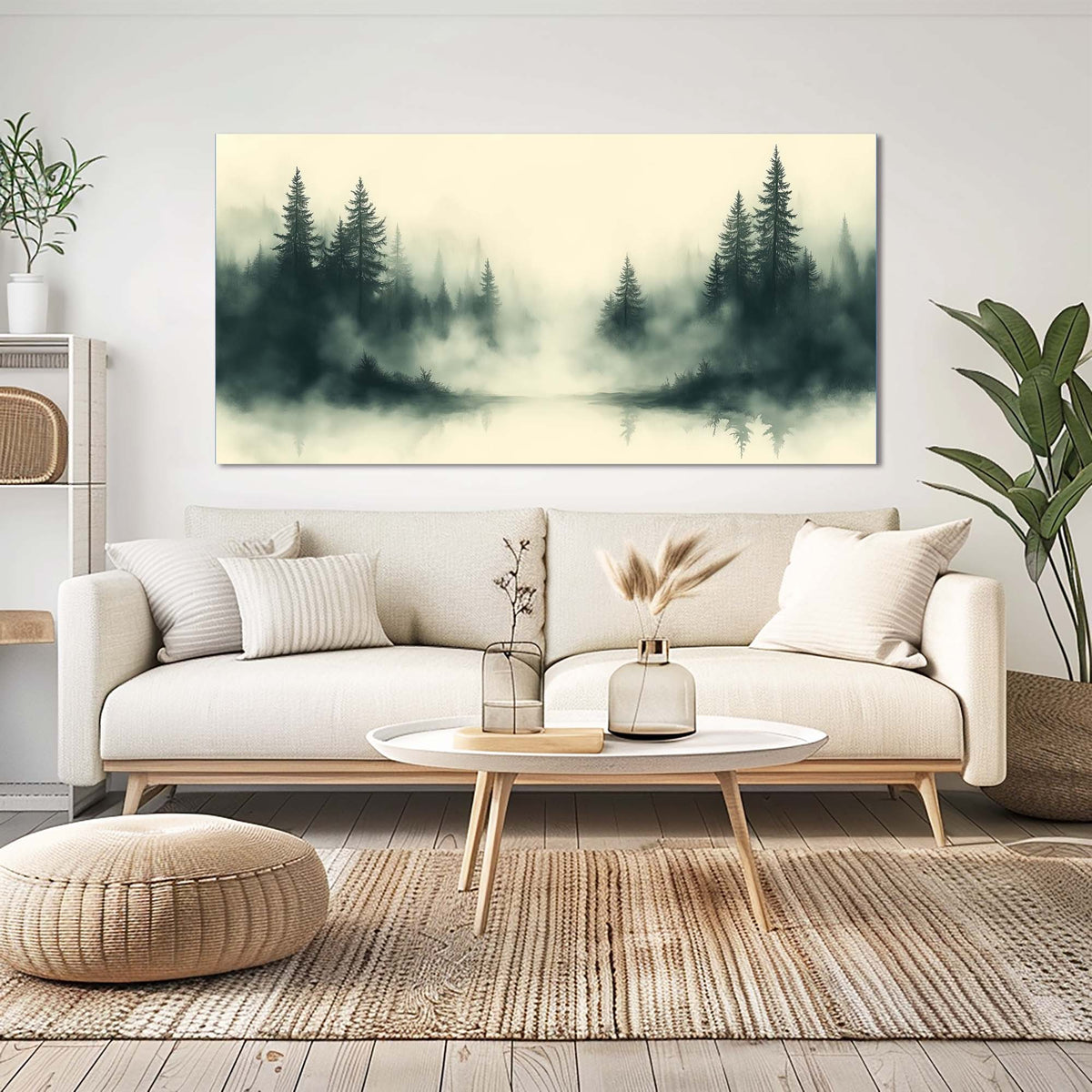 Navy Blue Nature Wall Art Paintings Print Canvas Painting Prints Modern Artwork Office Living Room Over the Couch Bedroom Decor