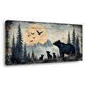 Navy Blue Wildlife Animals Wall Art Modern Canvas Painting Prints Artwork Office Hallway Bedroom Living Room Decor