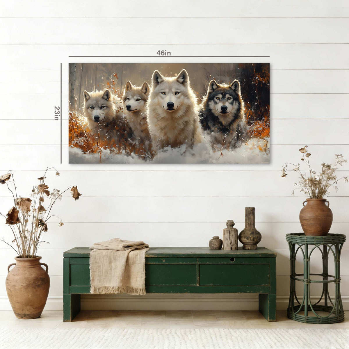 Navy Blue Animals Wall Art for Living Room Canvas Painting Prints Art Deco Artwork Office Bedroom Decor
