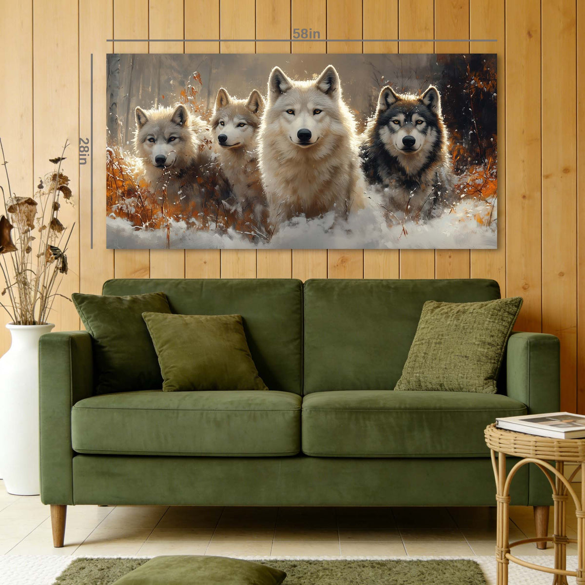 Navy Blue Animals Wall Art for Living Room Canvas Painting Prints Art Deco Artwork Office Bedroom Decor