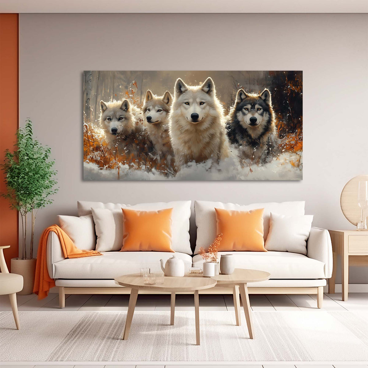 Navy Blue Animals Wall Art for Living Room Canvas Painting Prints Art Deco Artwork Office Bedroom Decor