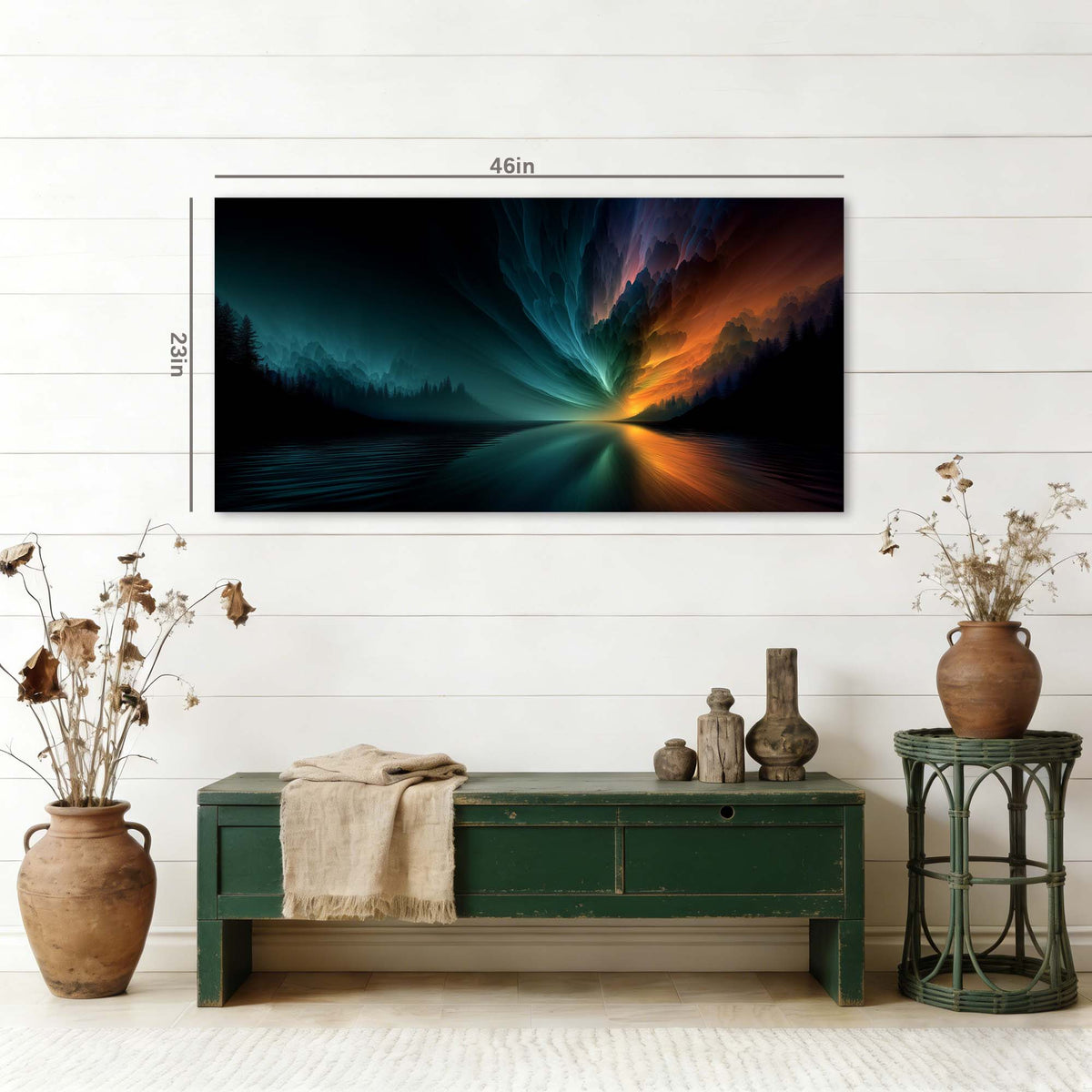 Navy Blue Fantasy Abstract Wall Art Art Deco Painting Prints Canvas Artwork Living Room Family Bedroom Office Decor