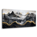 Navy Blue Oriental Nature Wall Art Modern Canvas Painting Prints Artwork Office Hallway Bedroom Living Room Decor