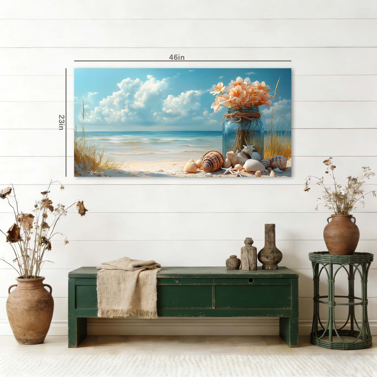 White Floral Wall Art Paintings Print Canvas Painting Prints Modern Artwork Office Living Room Over the Couch Bedroom Decor