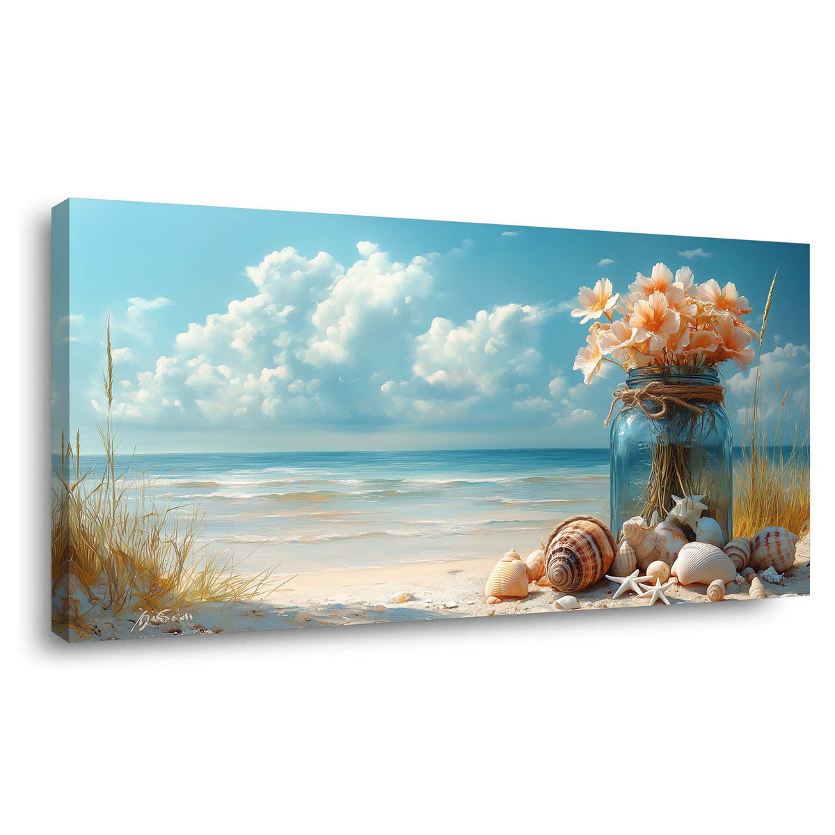 White Floral Wall Art Paintings Print Canvas Painting Prints Modern Artwork Office Living Room Over the Couch Bedroom Decor