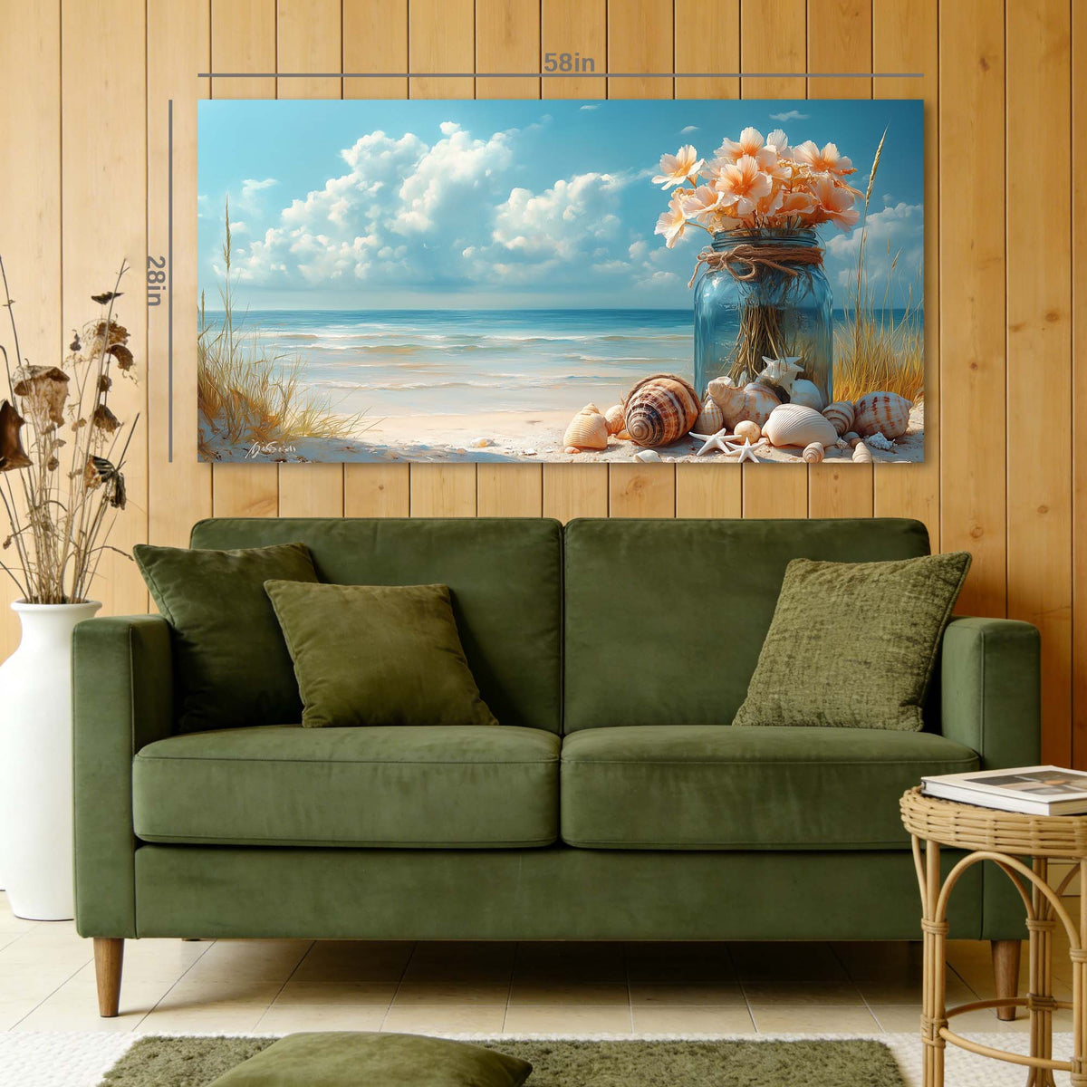White Floral Wall Art Paintings Print Canvas Painting Prints Modern Artwork Office Living Room Over the Couch Bedroom Decor