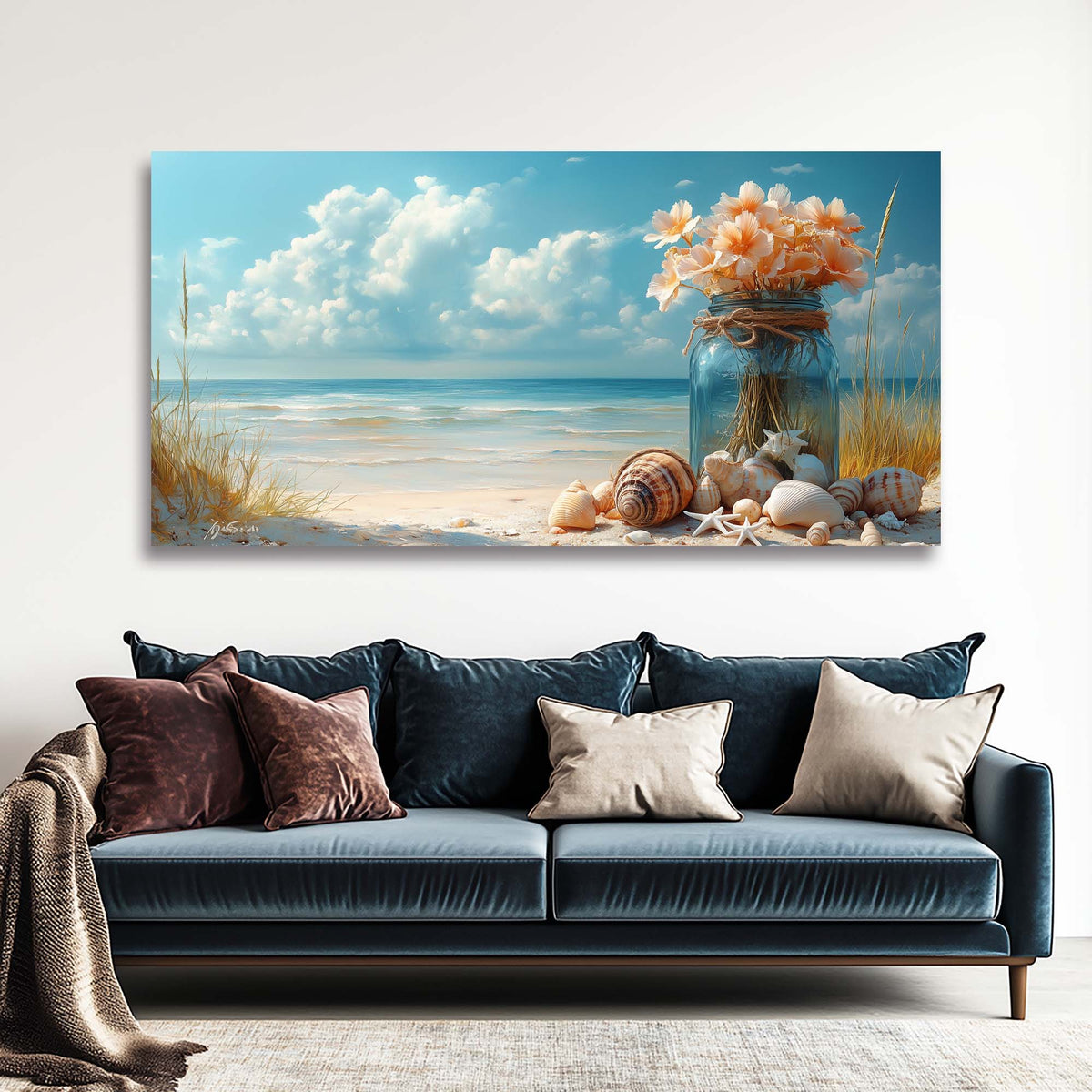 White Floral Wall Art Paintings Print Canvas Painting Prints Modern Artwork Office Living Room Over the Couch Bedroom Decor