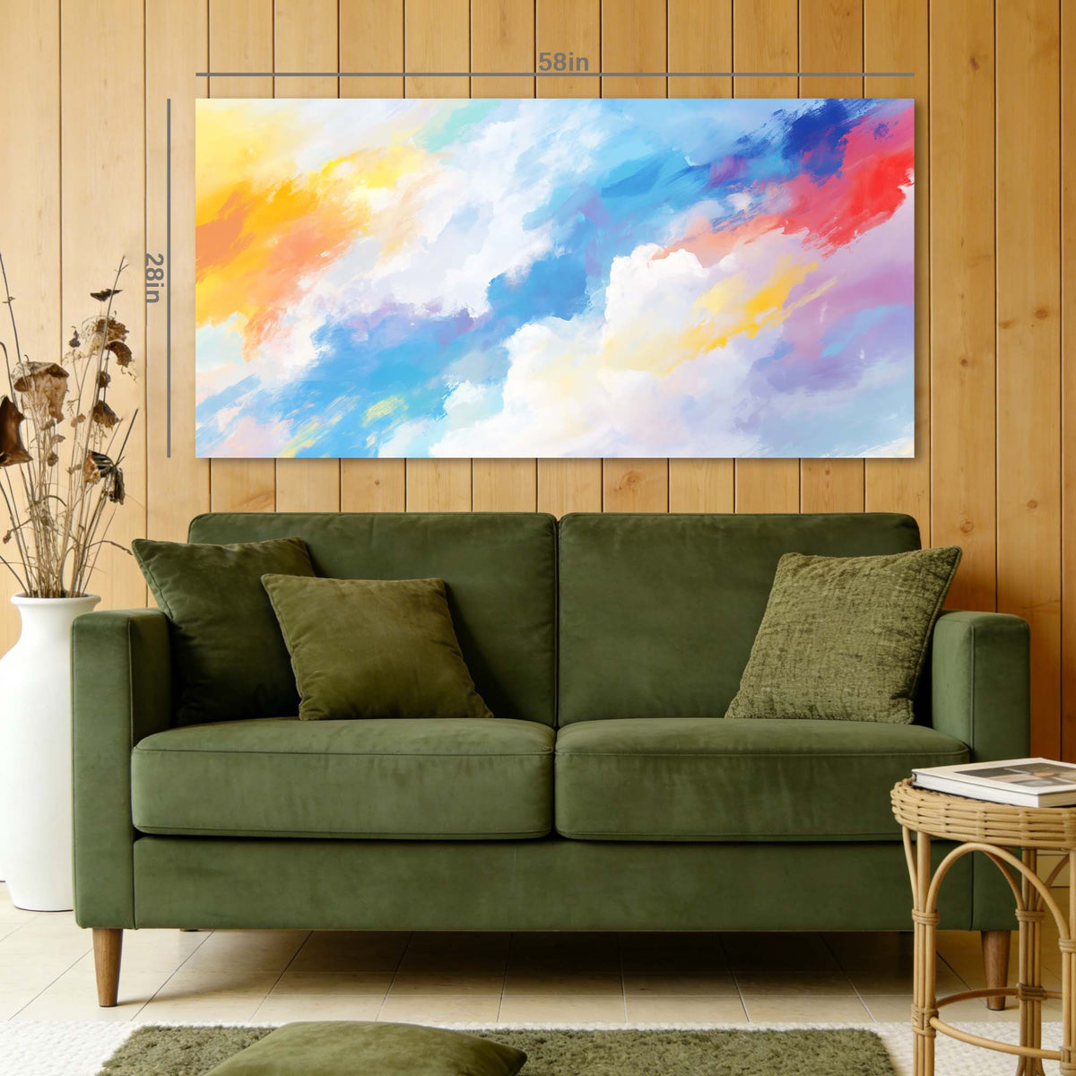 Navy Blue Abstract Abstract Wall Art for Living Room Canvas Painting Prints Artwork Family Bedroom Office Decor