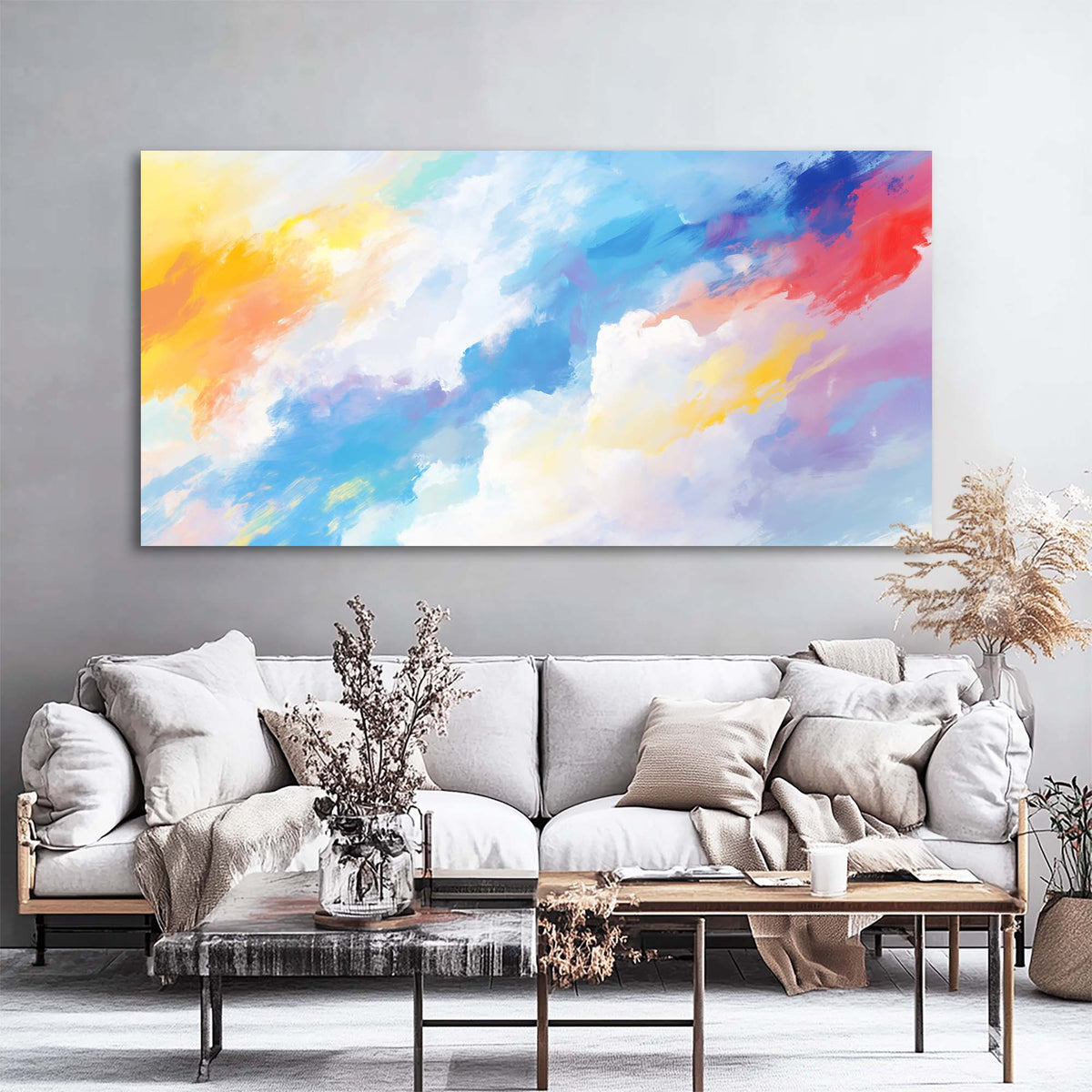 Navy Blue Abstract Abstract Wall Art for Living Room Canvas Painting Prints Artwork Family Bedroom Office Decor