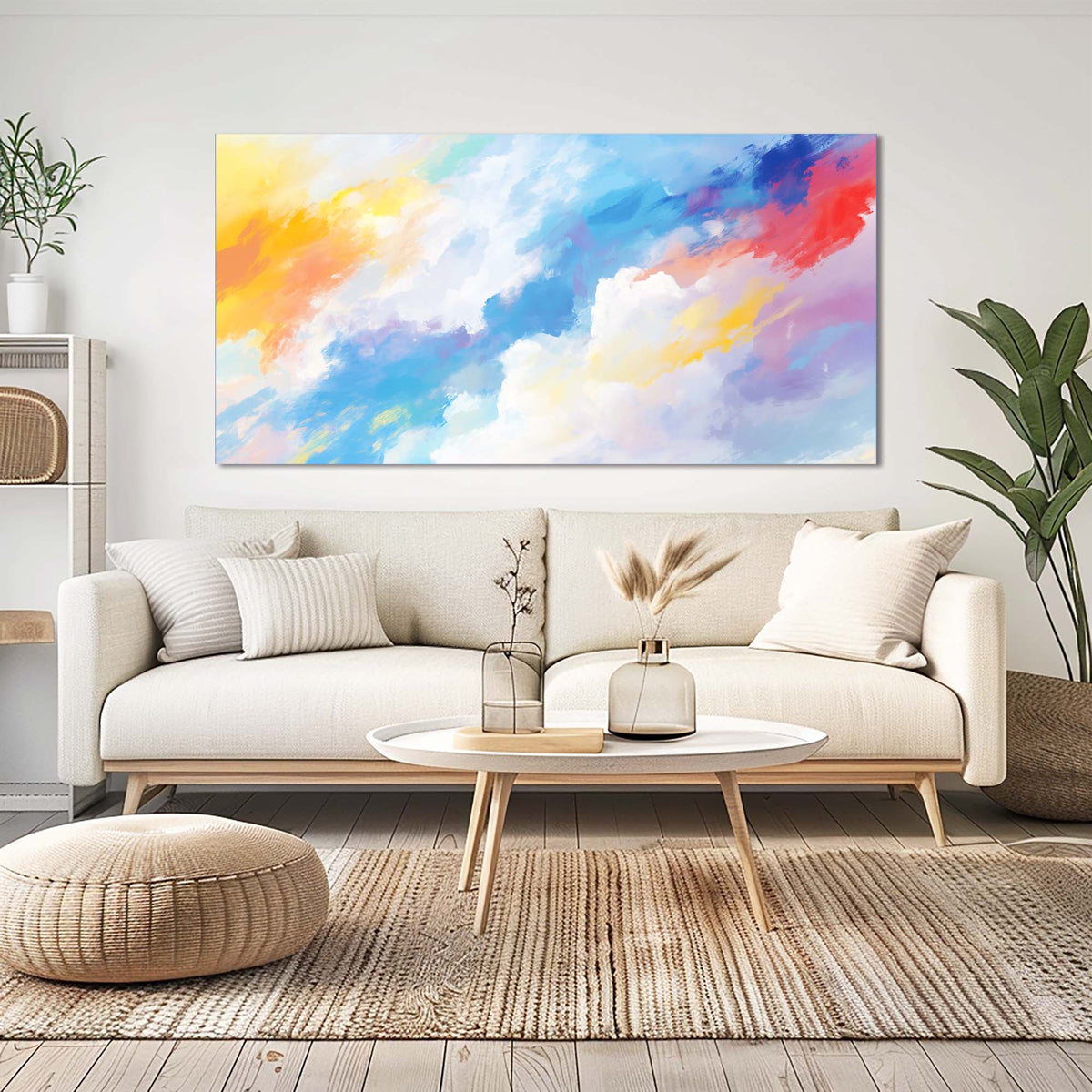 Navy Blue Abstract Abstract Wall Art for Living Room Canvas Painting Prints Artwork Family Bedroom Office Decor