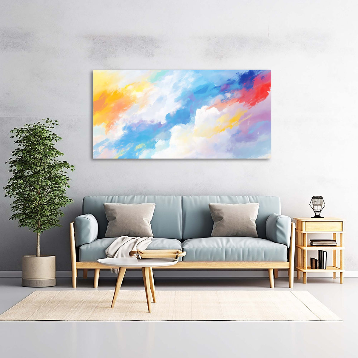 Navy Blue Abstract Abstract Wall Art for Living Room Canvas Painting Prints Artwork Family Bedroom Office Decor