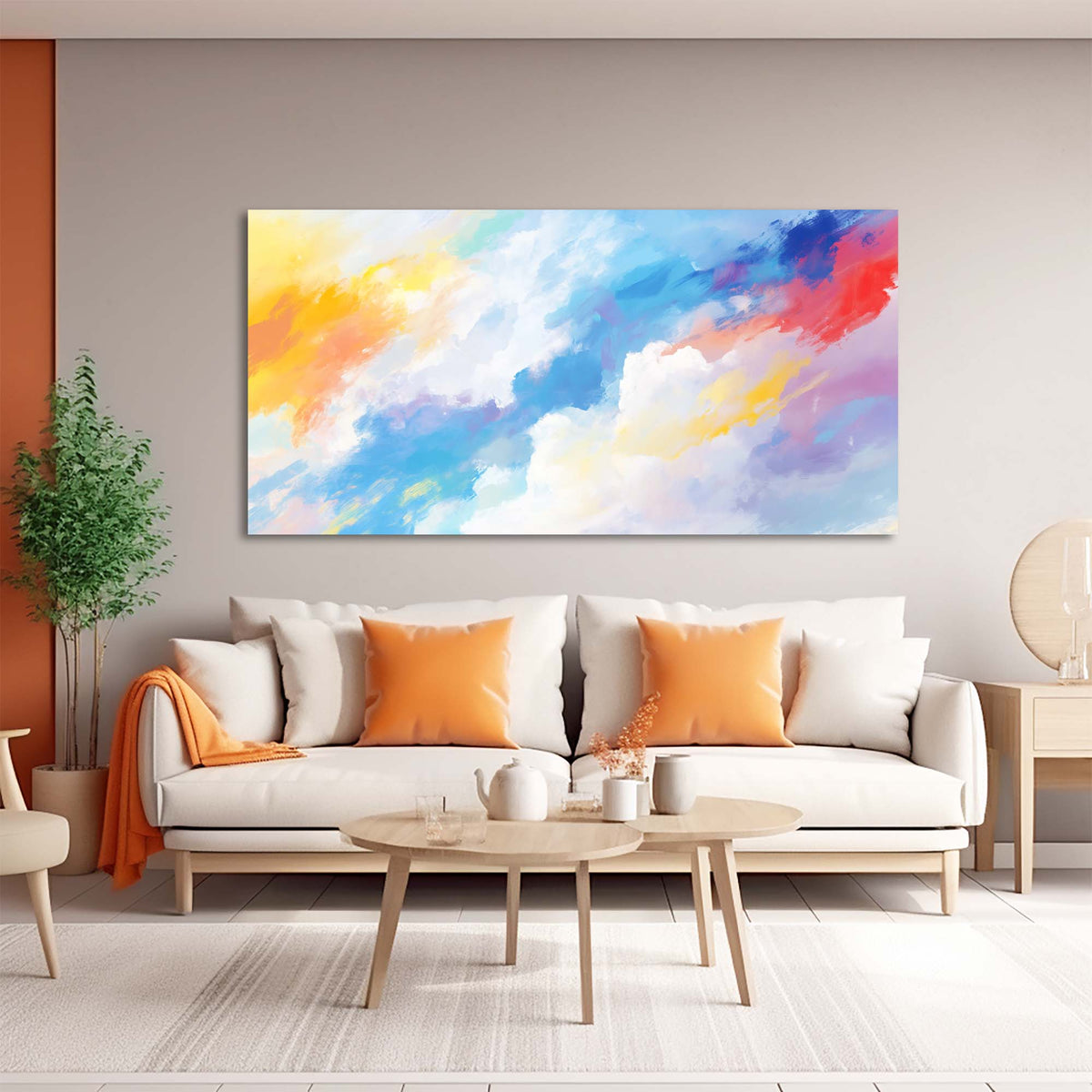 Navy Blue Abstract Abstract Wall Art for Living Room Canvas Painting Prints Artwork Family Bedroom Office Decor