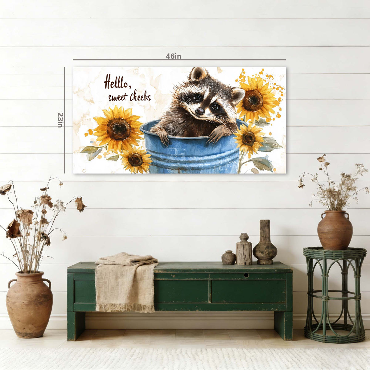 Red Floral Animals Wall Art Canvas Painting Prints Artwor Office Bedroom Living Room Decor