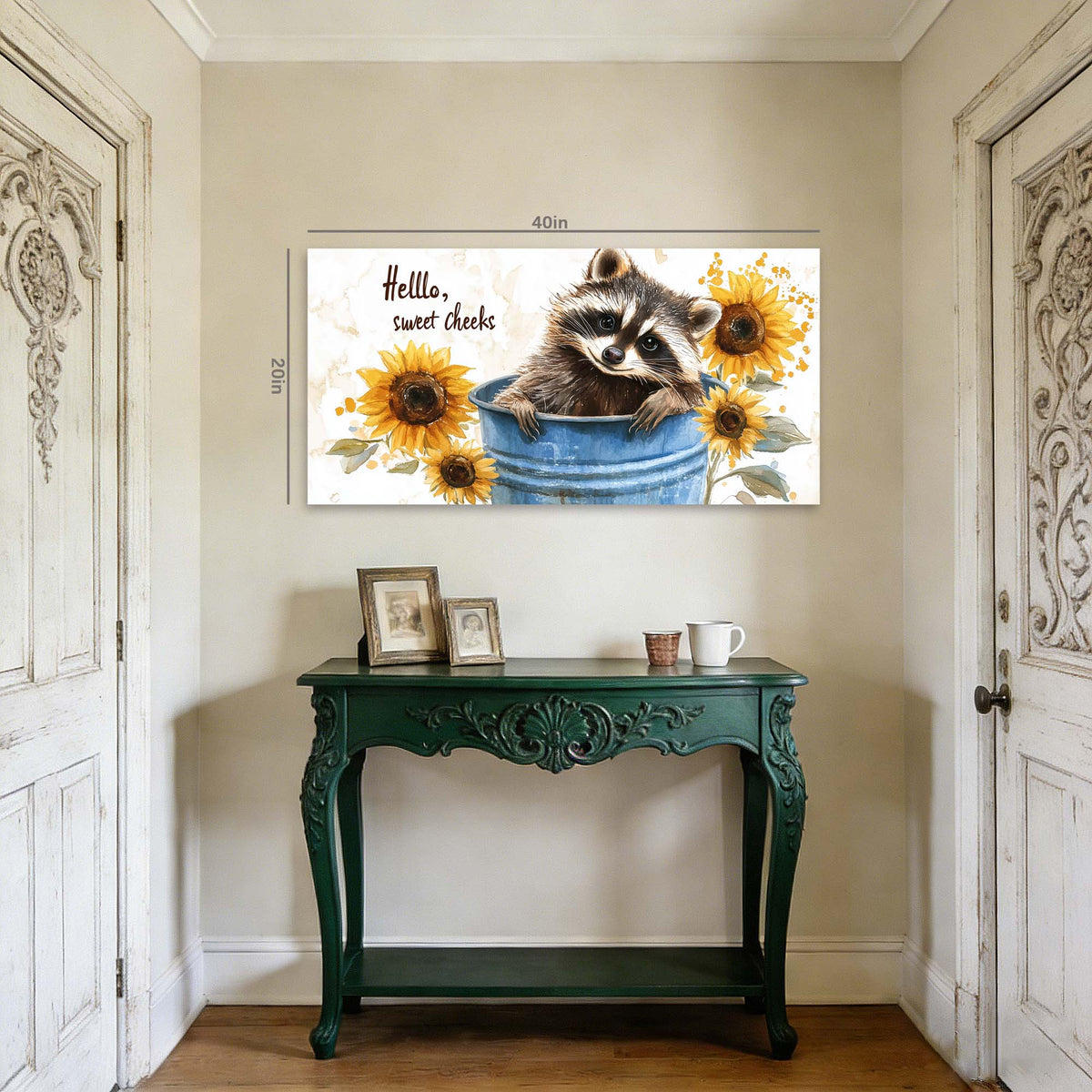 Red Floral Animals Wall Art Canvas Painting Prints Artwor Office Bedroom Living Room Decor