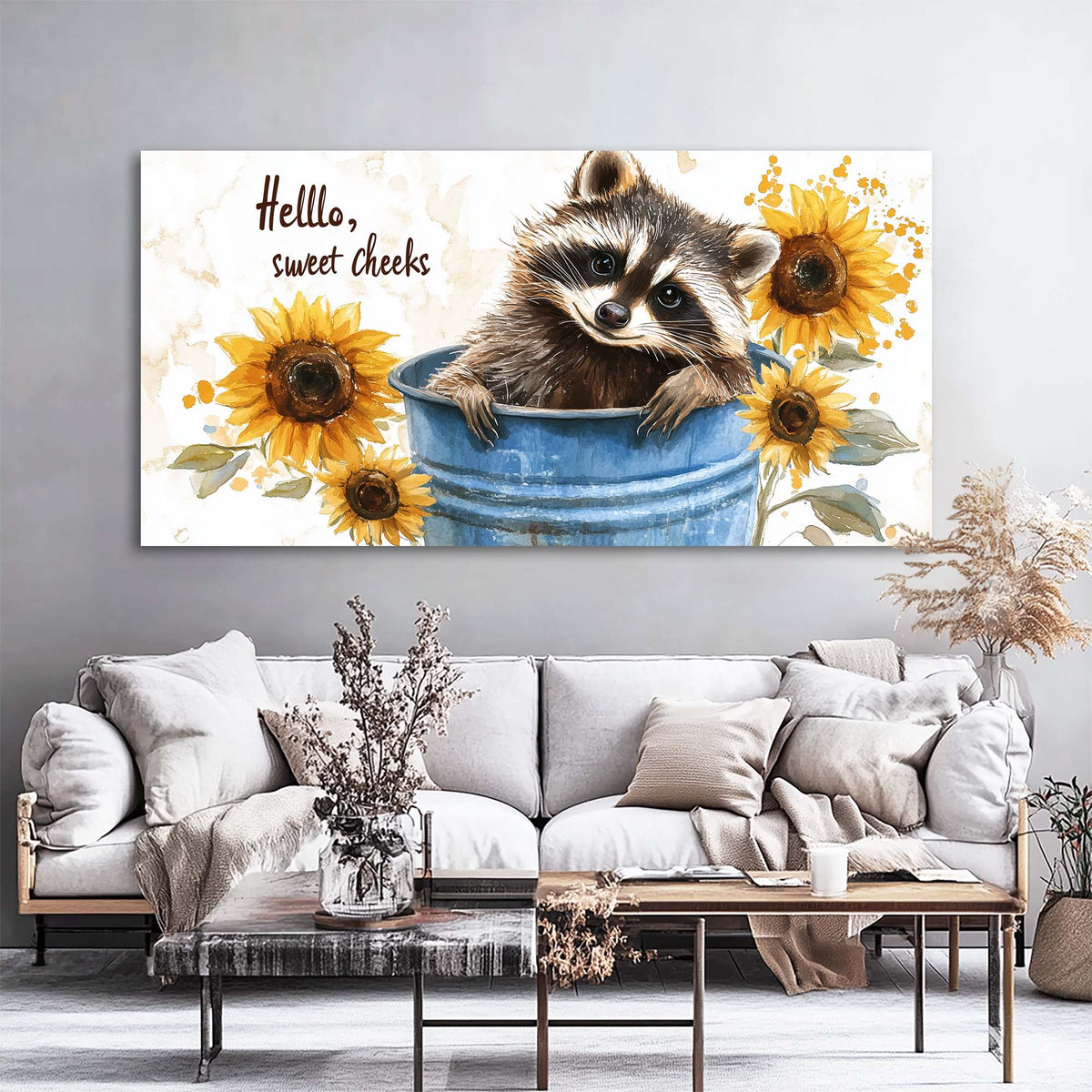 Red Floral Animals Wall Art Canvas Painting Prints Artwor Office Bedroom Living Room Decor