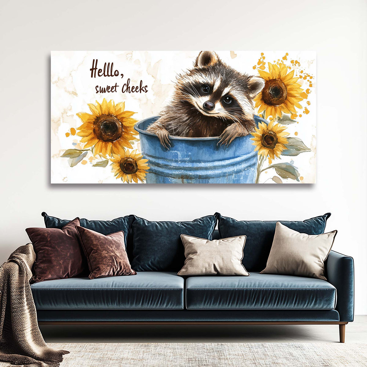 Red Floral Animals Wall Art Canvas Painting Prints Artwor Office Bedroom Living Room Decor