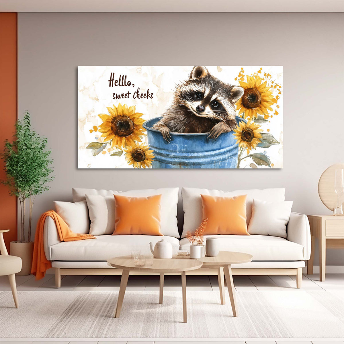 Red Floral Animals Wall Art Canvas Painting Prints Artwor Office Bedroom Living Room Decor