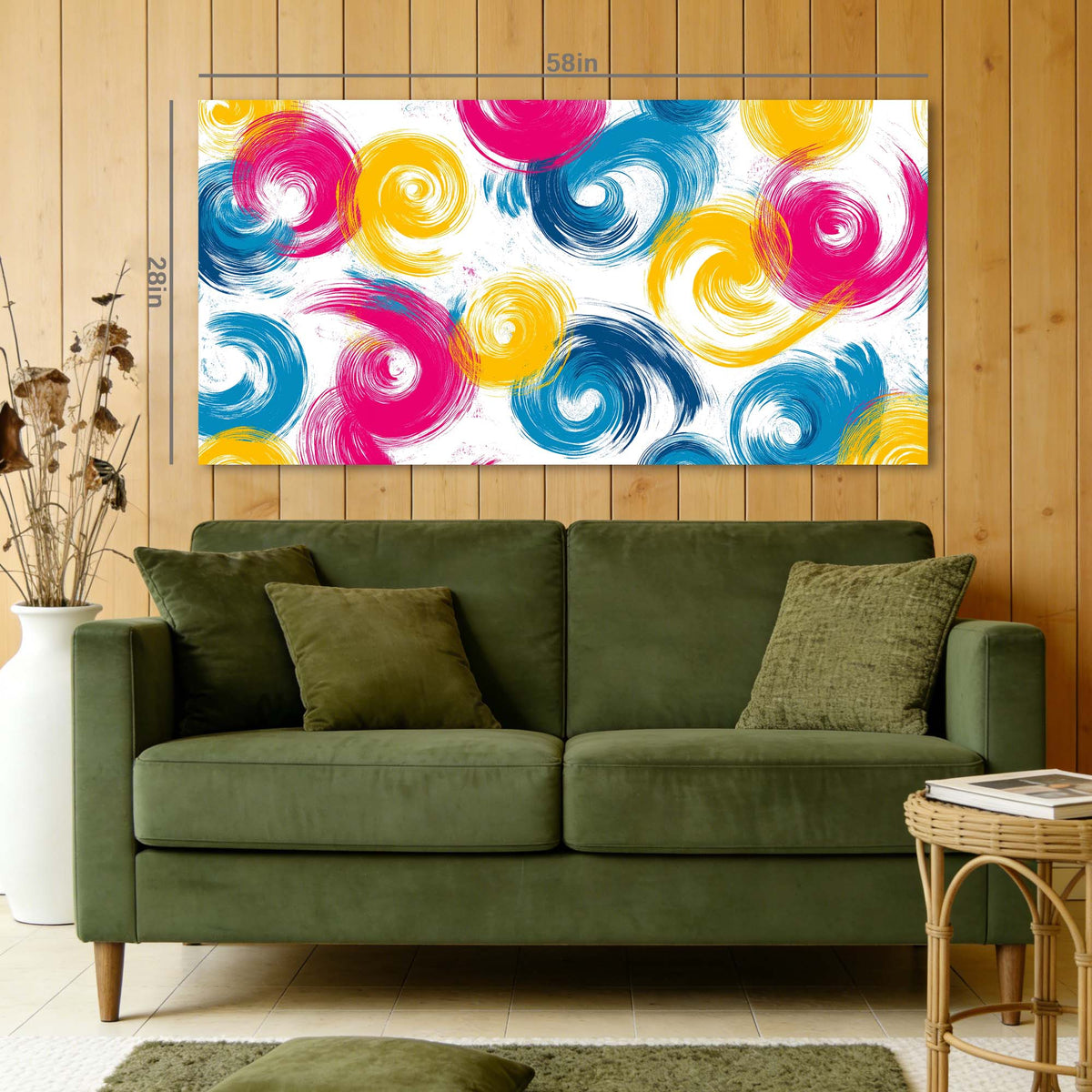 Navy Blue Abstract Abstract Canvas Wall Art for Living Room Prints Artwork Bedroom Office Decor