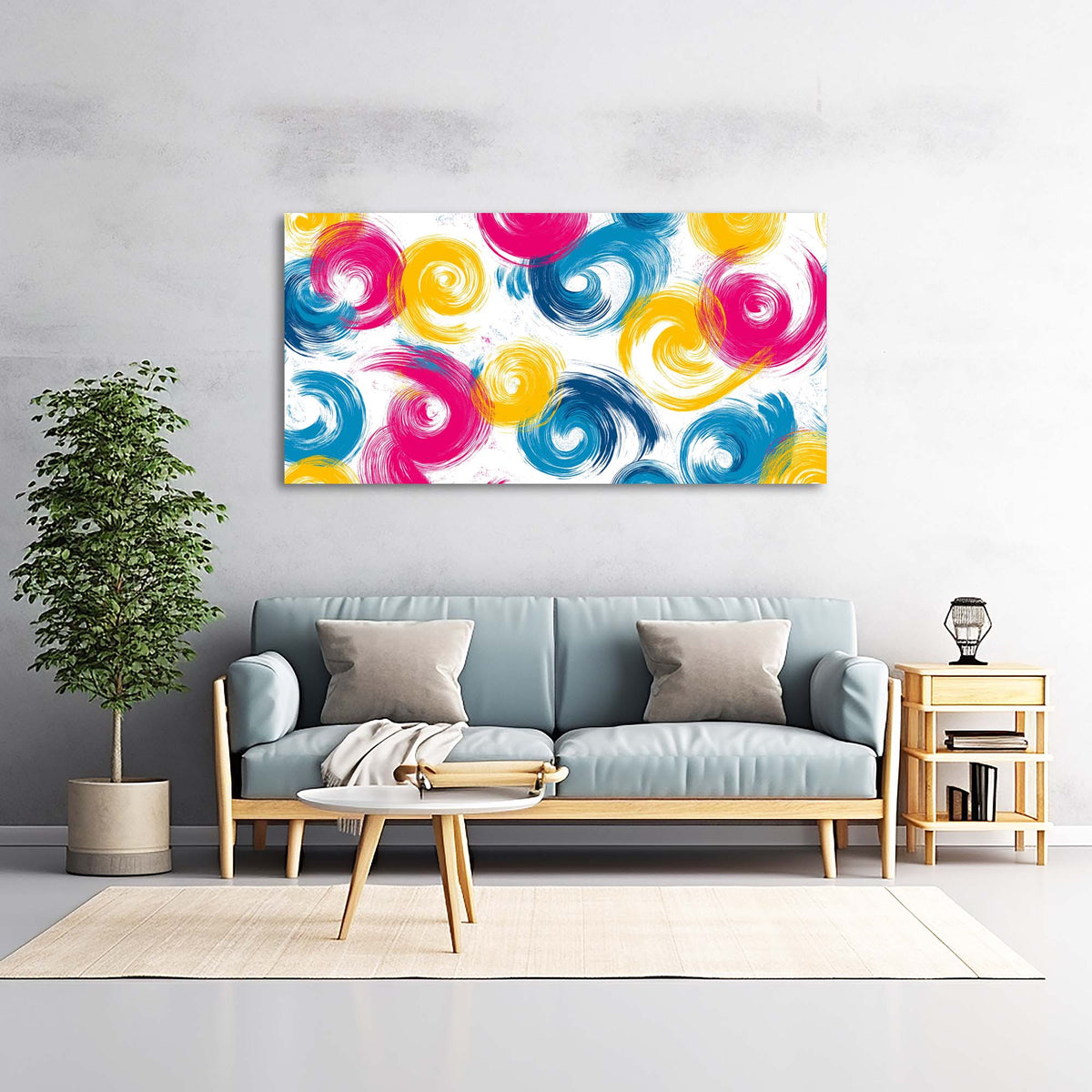 Navy Blue Abstract Abstract Canvas Wall Art for Living Room Prints Artwork Bedroom Office Decor