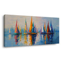 Navy Blue Nautical Abstract Wall Art Canvas Painting Prints Artwor Office Bedroom Living Room Decor