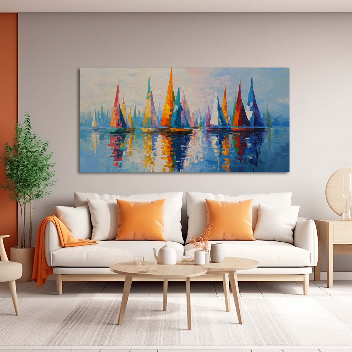 Navy Blue Nautical Abstract Wall Art Canvas Painting Prints Artwor Office Bedroom Living Room Decor