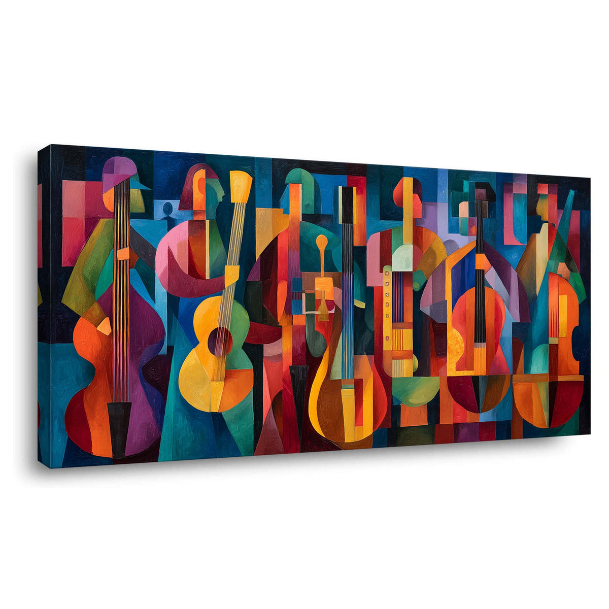 Purple Jazzy Abstract Wall Art for Living Room Canvas Painting Prints Artwork Family Bedroom Office Decor
