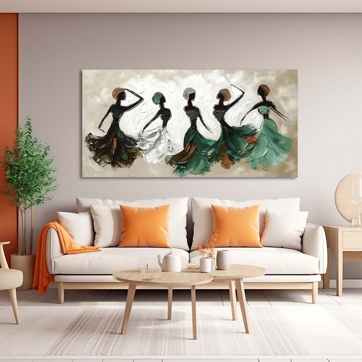 Red Jazzy Abstract Canvas Wall Art for Living Room Prints Artwork Bedroom Office Decor