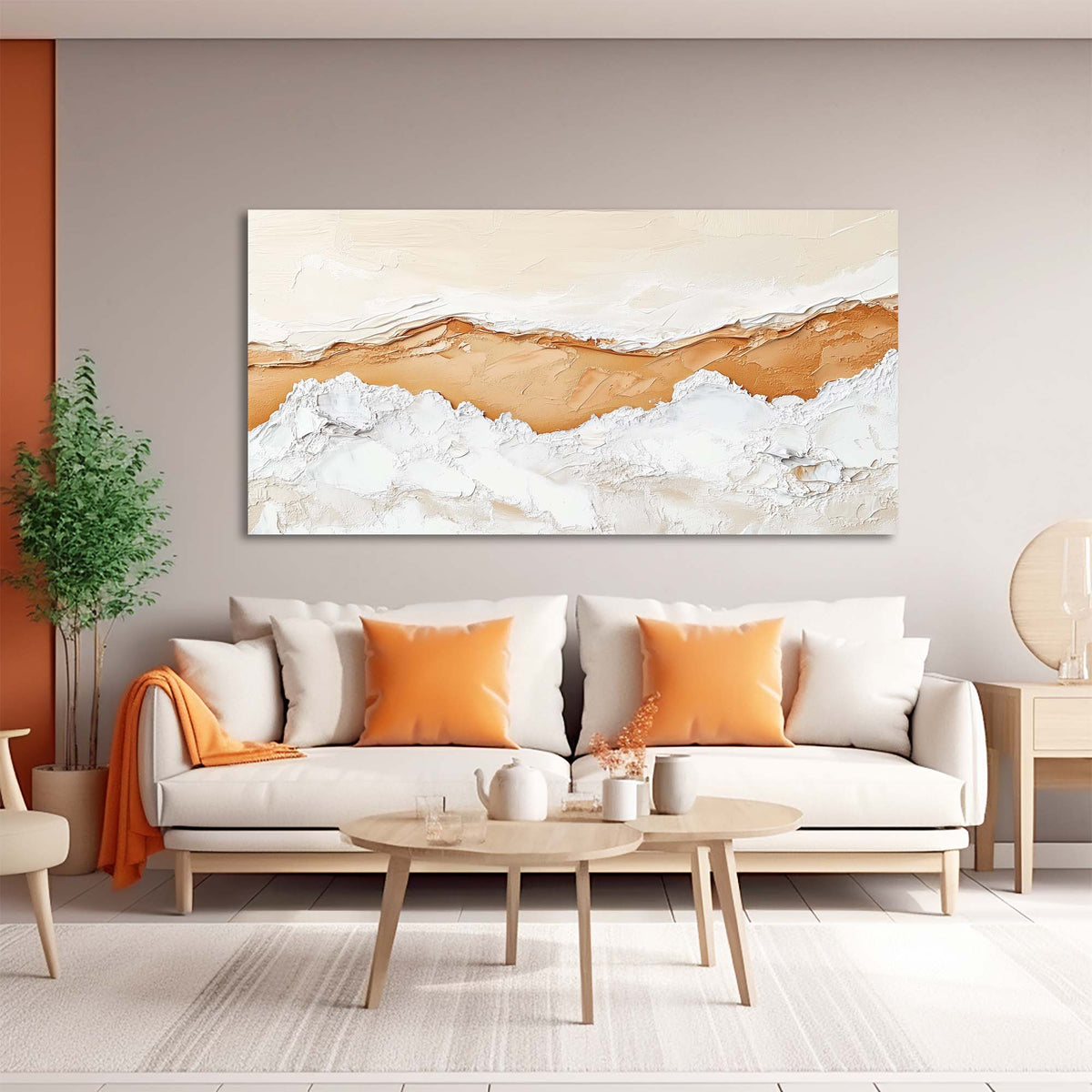 White Abstract Abstract Wall Art Modern Canvas Painting Prints Artwork Office Hallway Bedroom Living Room Decor