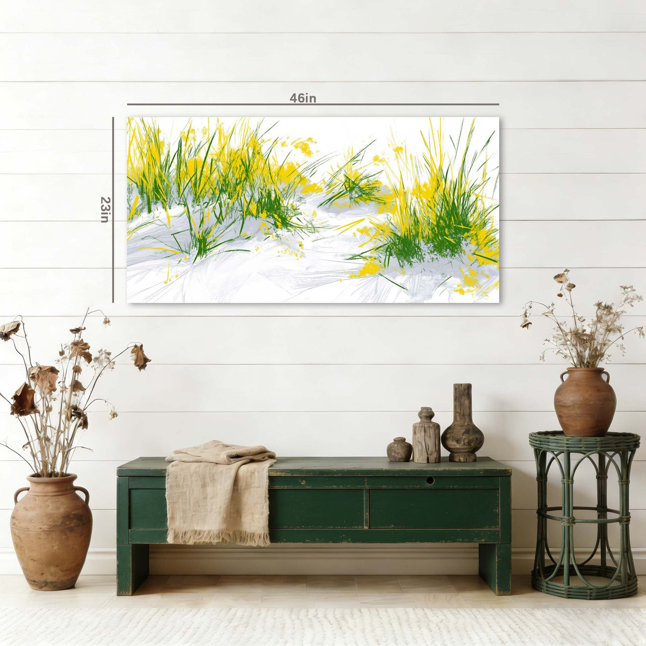 Yellow Spring Nature Canvas Wall Art for Living Room Prints Artwork Bedroom Office Decor