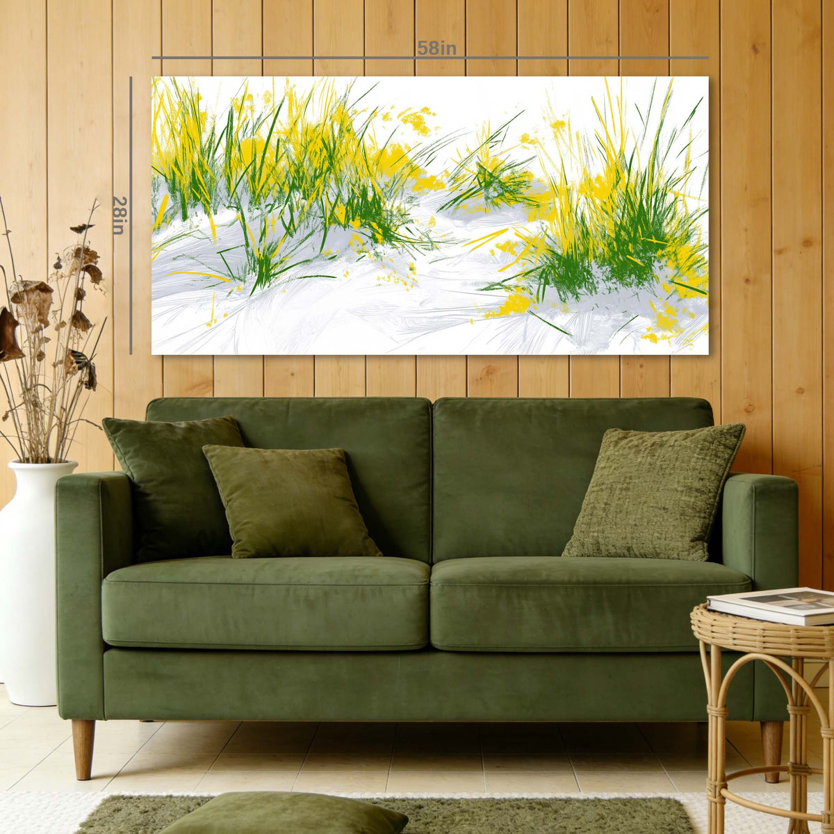 Yellow Spring Nature Canvas Wall Art for Living Room Prints Artwork Bedroom Office Decor
