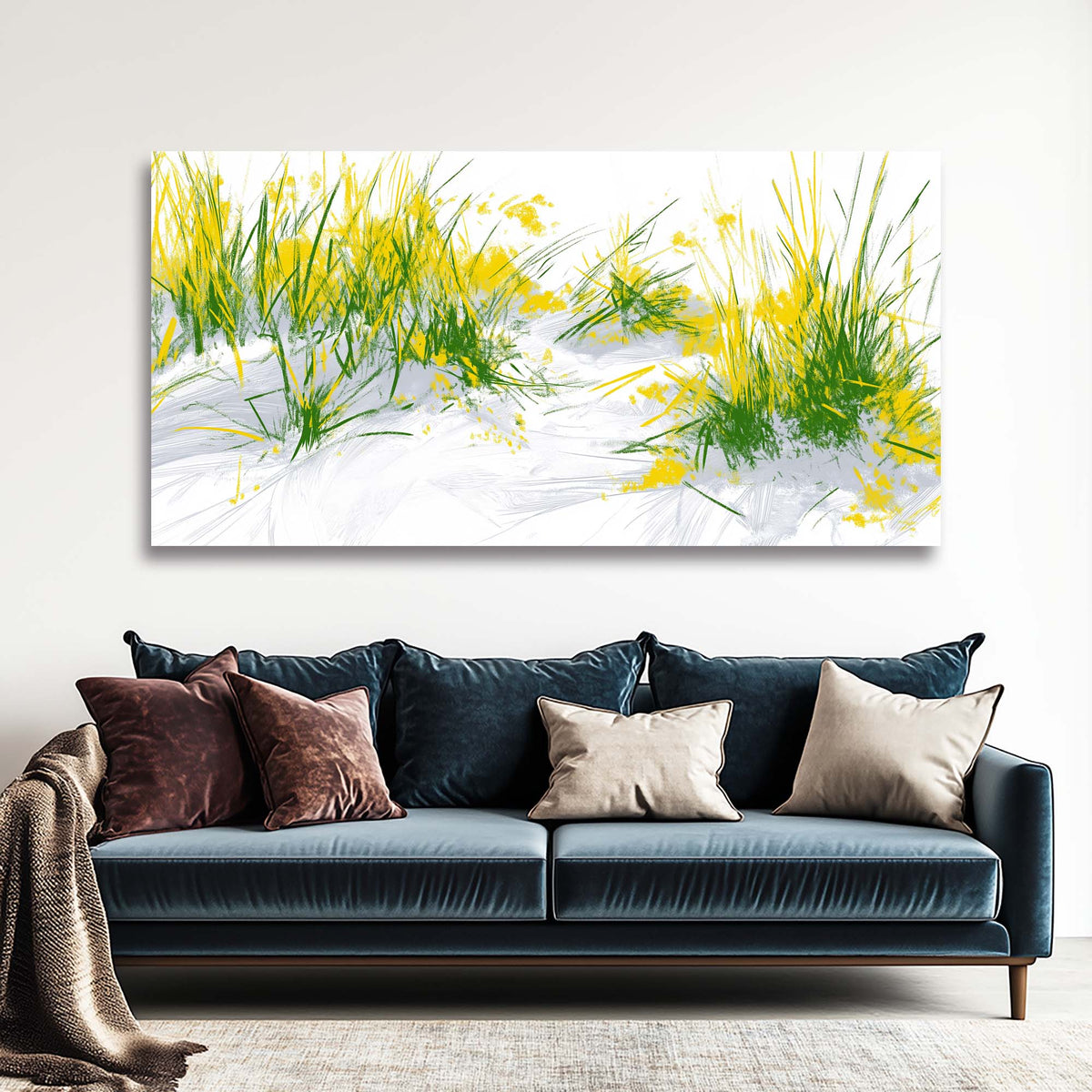 Yellow Spring Nature Canvas Wall Art for Living Room Prints Artwork Bedroom Office Decor