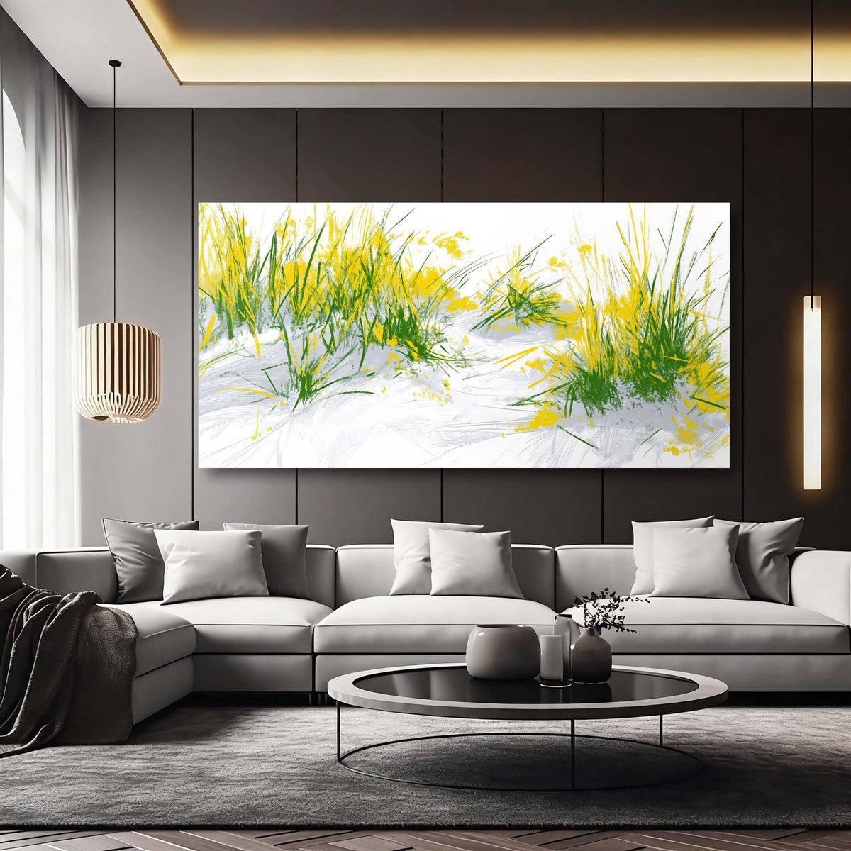 Yellow Spring Nature Canvas Wall Art for Living Room Prints Artwork Bedroom Office Decor