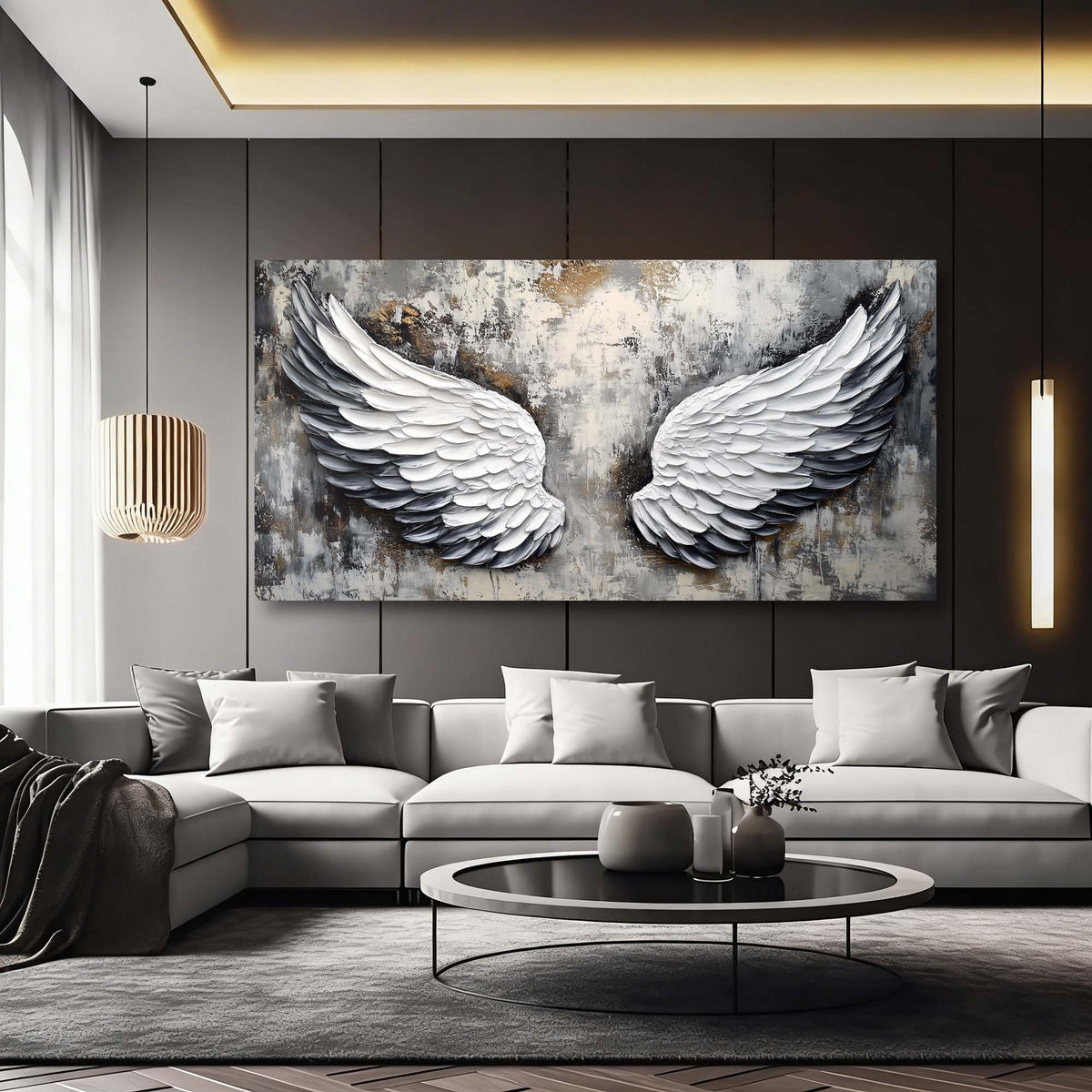Brown Religious Wall Art for Living Room Canvas Painting Prints Art Deco Artwork Office Bedroom Decor