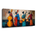 Navy Blue Jazzy Abstract Wall Art for Living Room Canvas Painting Prints Artwork Family Bedroom Office Decor