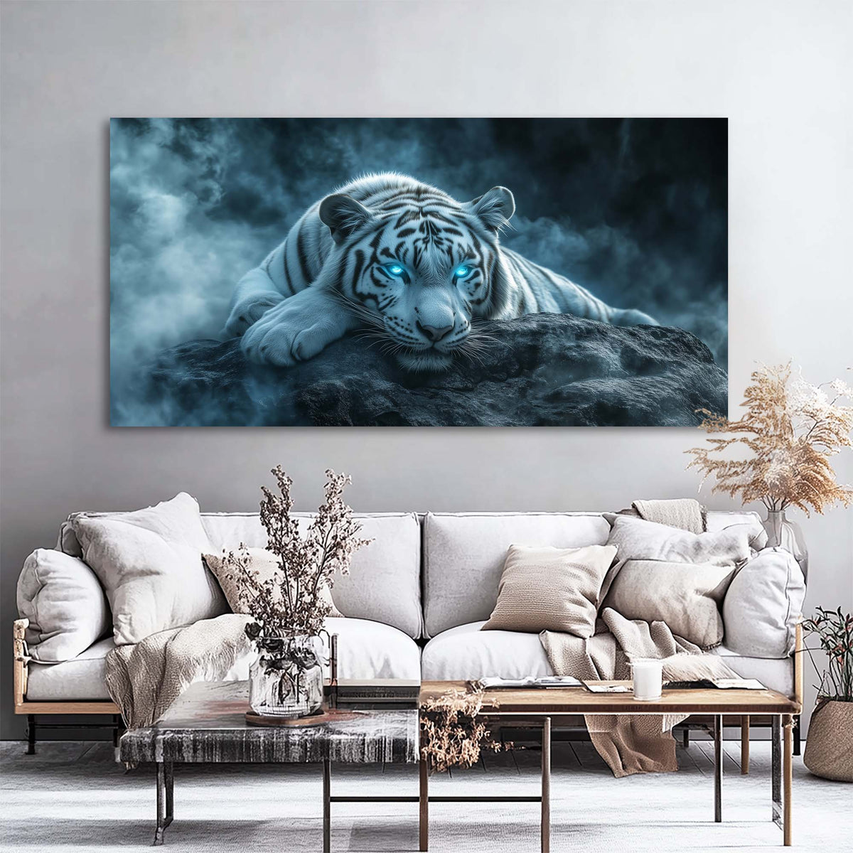 Navy Blue Animals Wall Art Paintings Print Canvas Painting Prints Modern Artwork Office Living Room Over the Couch Bedroom Decor